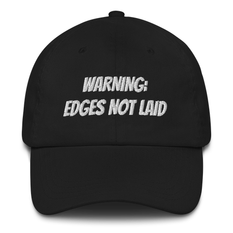 Edges not laid Dad hat