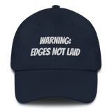 Edges not laid Dad hat